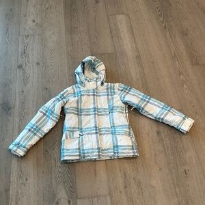 Roxy women’s waterproof ski snowboarding snow - Blue and white plaid